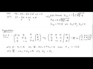 2.Eigenwerte und normierte Eigenvektoren einer 3x3 Matrix