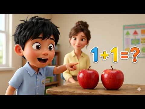 1+1 = Learn Easy Math with Milo! 🍎