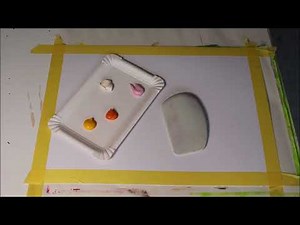 DIY - acrylic painting - ein spannendes Acrylbild für Anfänger - einfache Technik - acrylmalen