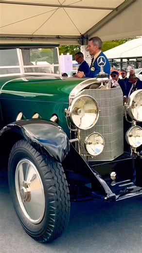CLASSIC 1927 MERCEDES-BENZ 630K DROPHEAD COUPE BY THOMAS HARRINGTON DRIVING AT SALON PRIVE! #shorts