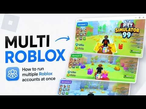MULTI ROBLOX METHOD | How to Run Multiple Roblox Accounts at Once | Roblox Account Manager