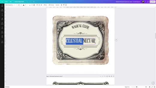 Editable Distressed Apothecary Labels - Printable Apothecary Bottle Labels - Custom Vintage Potion Labels - Download - 15 Designs - Etsy New Zealand