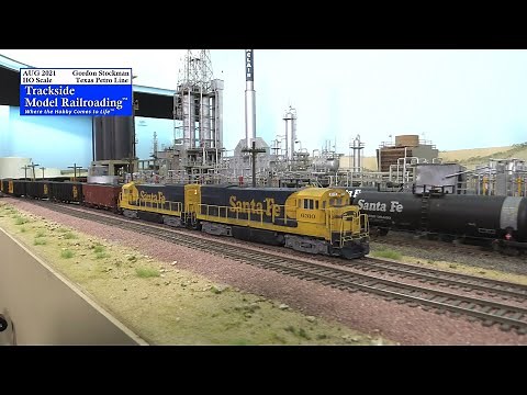 Huge Santa Fe Model Railroad That You Can Buy! Features a full to scale delay coking facility!