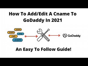 How To Add/Edit A Cname To Godaddy In 2021 (For Beginners)!
