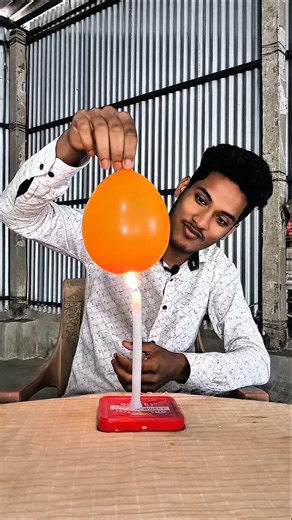 Even a candle couldn't burst this balloon! 😱 Balloon vs Fire Experiment #experiment #shorts