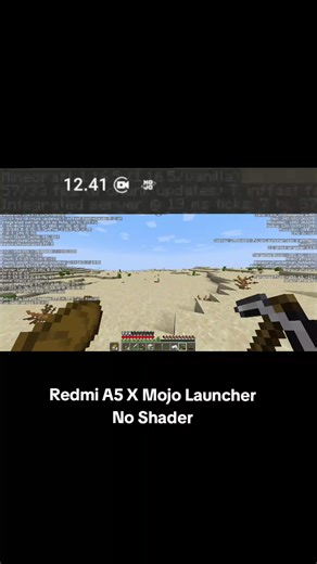 Test Redmi A5 con Minecraft Java