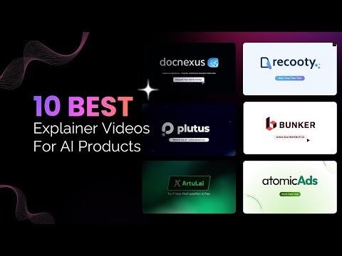 10 Best Explainer Videos for AI Products | AI Videos | AI Explainer Video by MotionGility