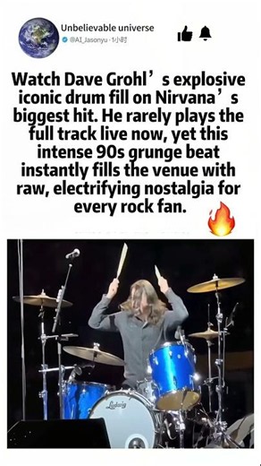 Dave Grohl’s explosive iconic Nirvana drum fill
