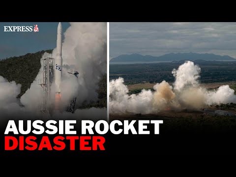 Australian rocket DISASTER as first-ever launch ends in fireball just seconds after lift-off