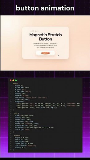 🔥 Smooth Button Hover Animation #coding #programming #shorts