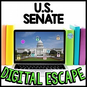 Senate Interactive DIGITAL Escape Room Reading and Puzzles - Legislative Branch