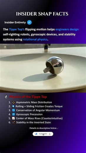 Tippe Top Explained: Why This Spinning Top Flips Itself #physics #explained #engineering