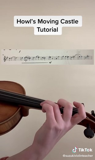 Learn Howl’s Moving Castle Violin Tutorial for Beginners