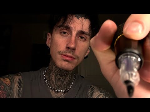ASMR Tattoo Artist Roleplay for Sleep (Personal Attention + Needle Buzz)
