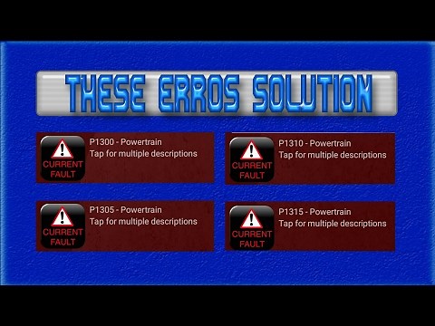 P1300 | P1305 | P13010 | P1315 errors solution