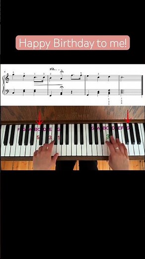 Happy birthday 🎹 Piano Tutorial #pianotutorial #happybirthday #piano