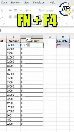 Excel Lock & Reference Explained in 60 Seconds #exceltricks #exceltips #excelcourse
