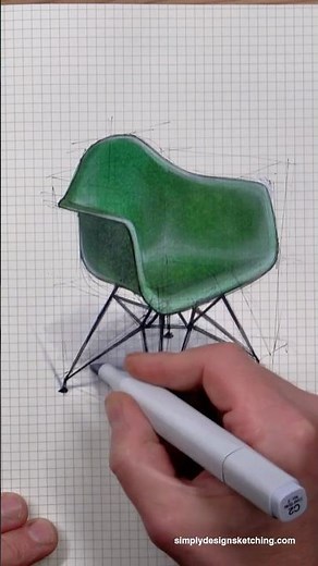 Marker rendering - Eames Chair!