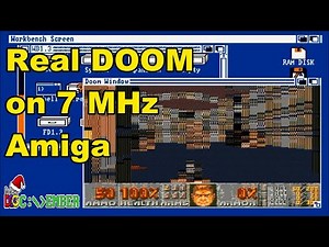 Quick Clip: DOOM Port for a 7 MHz Amiga (16-bit Doom8088) - #DOScember Requiem