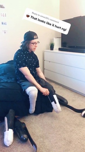 Reply to @omaz33 #amputee #fyp #indoorlooks #minivlog