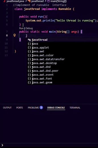 implement of runnable interface thread in java #correctcoding