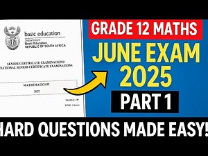 Part 1| Grade 12 Maths paper 1 Exam preparations | NSC Paper Explained FAST & Easy! #maths