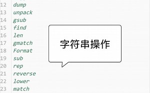 Lua之字符串操作