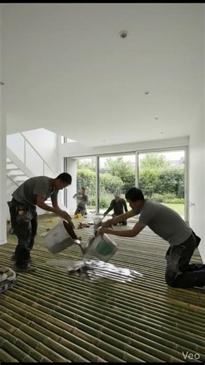 Empty Loft to Bamboo Resin Floor Masterpiece | Satisfying Installation Time-Lapse