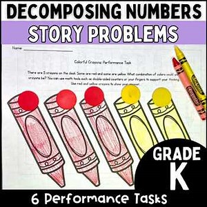 Decomposing Numbers to 10 Story Problems Math Performance Tasks for Making 10
