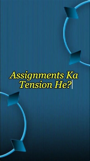 Make Assignment in Minutes! (Try This!)