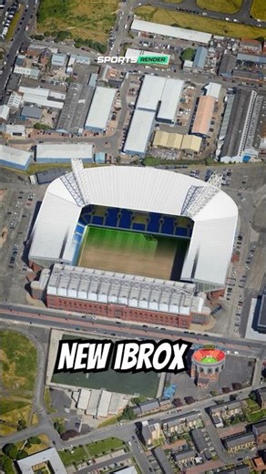 Ibrox Stadium Modernization Concept 🏟🔵 #football #rangers #ibrox
