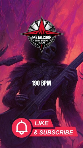 190 BPM Metalcore Drum Track – Fast and Heavy