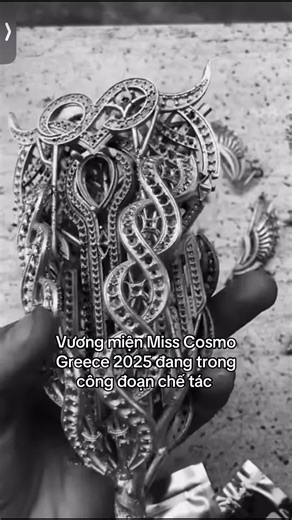 Miss Cosmo Greece 2025 Crown Crafting Details