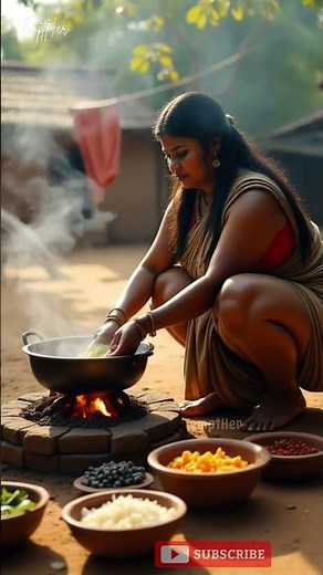 Spice, Heat & Curves in the Kitchen 🍲 | Saree Style While Cooking #CurvyTradition #TemptHer