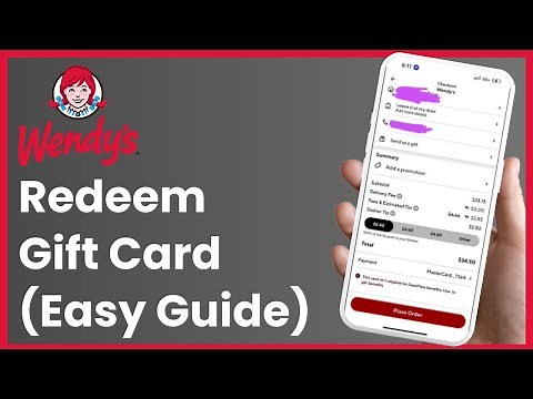 How to Redeem Wendy's Gift Card !