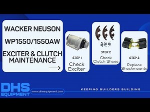 Exciter and Clutch Maintenance | WP1550 | DHS Equipment