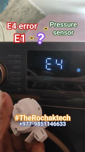 E1 and E4 error on washing machine #therochaktech #repairtricks #repair