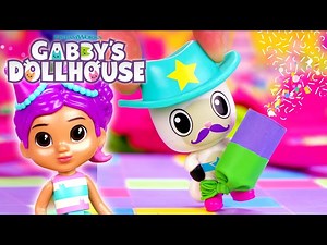 Making Pom Pom Party Poppers With the Gabby Cats! | GABBY'S DOLLHOUSE TOY PLAY ADVENTURES - Videos For Kids
