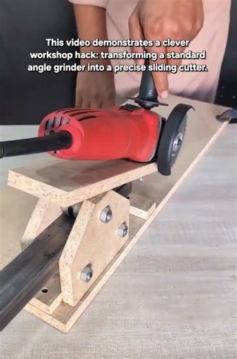 How to Make a DIY Sliding Cutter from an Angle Grinder