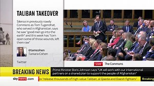 Tom Tugendhat: Conservative MP and former soldier gets round of applause in Commons for emotional Afghanistan speech