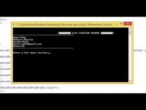 Phonebook Directory App using C