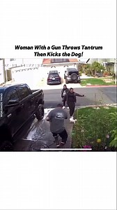 4.5K views · 41 reactions | Woman With a Gun Throws Tantrum—Then Kicks the Dog! #dog #animals #animallover #animalcruelty #savedogs | Worldwide Trend | Facebook