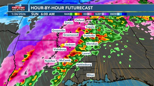 FIRST ALERT: Patrick is LIVE with the latest on the Winter Storm impacting Mississippi. | WDAM 7