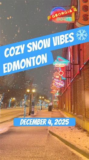 Edmonton Hit by Heavy Snowfall — and the City Has Never Looked More Magical ✨❄️