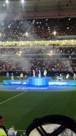 Live concert performance on stage