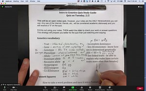 intro to genetics quiz study guide review