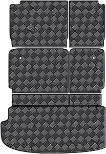 Cargo Mat for 2018-2023 Chevrolet Traverse 8 Seats Trunk Mat & 2ND+3RD Row Rear Backrest Mat, All Weather Rear Cargo Liner Back Seat Cover Protector