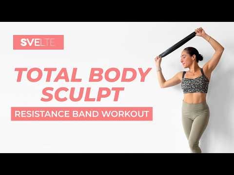 Total Body Sculpting | Fat Burning Workout | Resistance Band Optional | All Standing, At Home