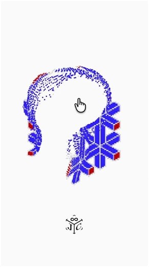 Particle system - interation #mathart #art #p5js