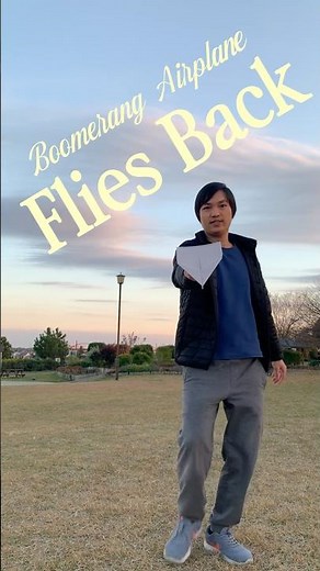 How to Fold a Boomerang Paper Airplane (A4) — It Flies Back to You!